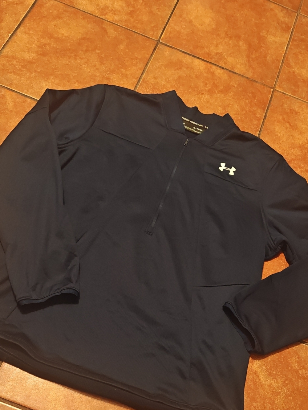 Under Armour Men’s Navy Quarter-Zip Pullover Jacket